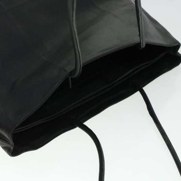 PRADA Tote Bag Leather Black Auth hk724 - Picture 7 of 16